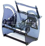 MYOPENPC BENCH Wing Black Transparent Test Station Case, 0 ~ 90 degree Adjustable Motherboard Angle - PC components are not included