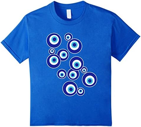 Pop Art Evil Eyes - Kids 10 - Royal Blue