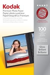 Kodak Premium Photo Paper, 4 x 6 Inches, Gloss, 100 sheets (1034388)