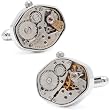 Silver Watch Movement Cufflinks