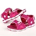s.OLIVER KIDS , Mädchen Leder Trekking-Sandale, 3-Klett, fuxia  pink