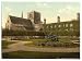 Jesus College, Cambridge, England wall sized print (photochrom) photochrome , 14x18