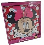 Disney Minnie Mouse Red Spotty Canvas Wall Clock