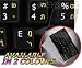 THAI-ENGLISH NON-TRANSPARENT KEYBOARD STICKER ON BLACK BACKGROUND
