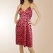 Sexy Satin Pink Leopard Print Cocktail Party dress
