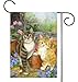 Toland Home Garden 112081 Purrfect Garden Cat Flag 12x18 Inch Double Sided for Outdoor Flower House Yard Decoration