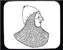 Decorated Mouse Pad with "black and white", medieval, Europe, king, Germany, warrior, "head dress", attire, soldier