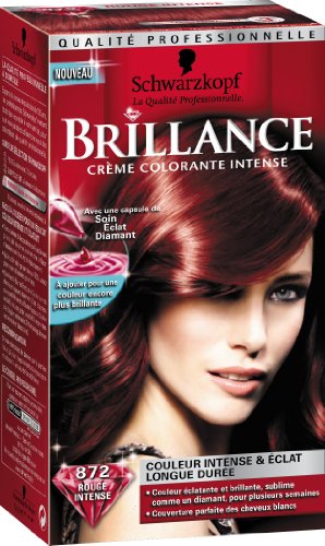  Schwarzkopf Brillance - Coloration Permanente - Rouge Intense 872