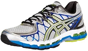 ASICS Men's Gel Kayano 20 Running Shoe,Lightning/Silver/Royal,10 M US