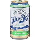Blue Sky Organic Soda (Ginger Ale, 12-Ounce Cans, Pack of 24)