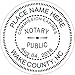 NEW IMPRUE Round Self-Inking NOTARY SEAL RUBBER STAMP - North Carolina
