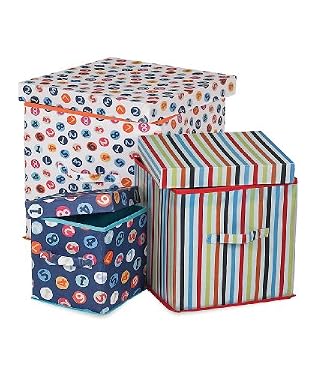 Numbers storage boxes set of 3 - Blue
