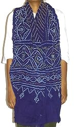Long Scarf Cotton Tie and Dye 88 x 40 inches