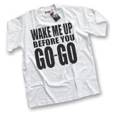 HotScamp Premium Wake Me Up Mens White T-Shirt