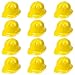 Yellow Construction Hats Toy For Kids Dress Up Theme Party Fun Pack | 12 - Pack