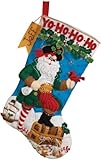 18 Long Stocking Felt Applique Kit: Pirate Santa