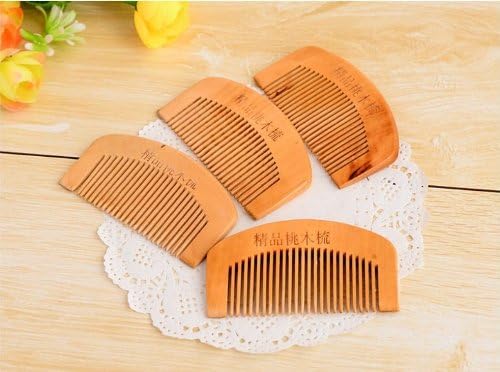 5pcs Wooden Hair Combs