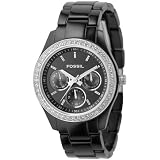 Fossil Stella Black Chrono Watch