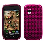 MyBat Samsung Fascinate / Mesmerize Candy Skin Cover - Hot Pink Argyle