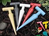 from Form-Plastic TRADITIONAL GARDEN DIBBER SEED DRILL HARD PVC RED COLOUR Model Red Dibber
