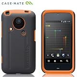 Case-Mate Android au IS03 専用 ハイブリッド タフ ケース (液晶保護シート つき) ブラック/オレンジ CM013538