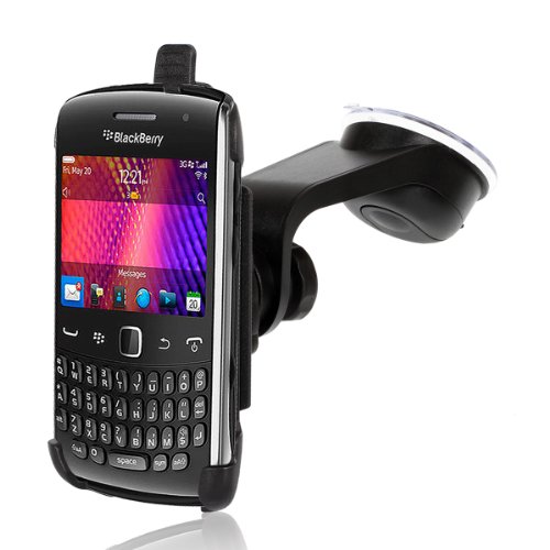 DESIGN-Mount KFZ Halterung mit Schnellspanner vibrationsfrei neigbar schwenkbar für Blackberry Curve 9360 9380 - Autohalterung