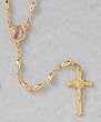 20" Gold Plated Rosary - Our Lady of Guadalupe with 5mm Gold Plated Beads and Crucifix - MADE IN ITALY