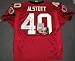 Mike Alstott Autographed/Hand Signed Tampa Bay Buccaneers Red Reebok Jersey with A-Train/SB Champ In