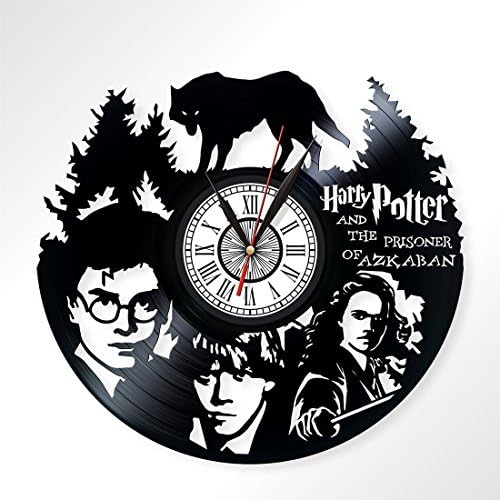 Harry Potter vinyl record wall clock, art home decor, decorate your home with modern art, best gift handmade, perfect gift for fans, 005