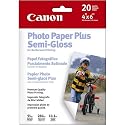 Canon Semi Gloss 4 x 6 Inch Photo Paper Plus 50 Sheets (1686B014)