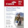 Canon Semi Gloss 4 x 6 Inch Photo Paper Plus 50 Sheets (1686B014)