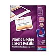 Avery White 3 x 4 Inch Name Badge Insert Refills 300 Count (5392)