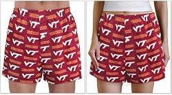 Virginia Tech Boxers Virginia Tech 100% Cotton Boxer Shorts for HIM or HER- SEARCH BROAD BAY BOXERS FOR MORE DESIGNS Unique GIFT Ideas Man Men Boyfriend Woman Women Ladies Mother Dad Mom CUTE!