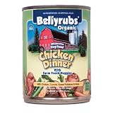 Bellyrubs Organic Wet Canned Dog Food, Chicken Dinner with Farm Fresh Veggies