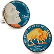 Hand Painted Authentic USA Nickel Cufflinks