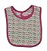 Calvin Klein Infant Girls Pink Rose Teddy Bear 3 Pack Bibs