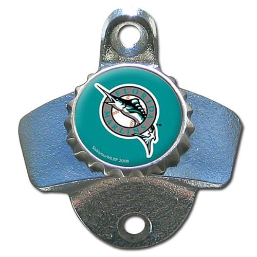 Florida Marlins Mountable Steel Bottle Opener