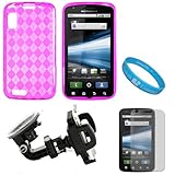 Pink Argyle Premium Thermoplastic Polyurethane Protective TPU Silicone Skin ....