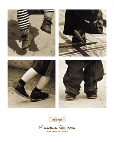 Little Feet - Boys by Marina Gilboa,24 in. x 30 in.