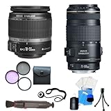 Canon EF-S 18-55mm f/3.5-5.6 IS SLR Lens + Canon EF 70-300mm f/4-5.6 IS USM ....