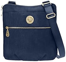 Baggallini Hanover Travel Crossbody Bag Gold Hardware, Pacific, One Size
