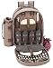Outdoor Living : Picnic At Ascot 058NH New Hudson Backpack for 4 - Two Tone Brown