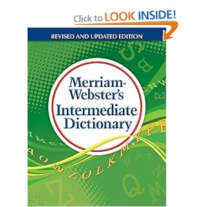 Merriam-Webster's Intermediate Dictionary [Hardcover]