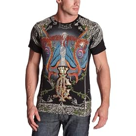 Christian Audigier Men's Short Sleeve Specialty T-Shirt