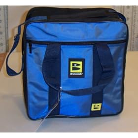 BRUNSWICK BOWLING BALL BAG SINGLE / SATIN BLUE