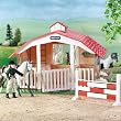 Breyer Classic 3-Stall Barn and jump (horses and doll sold separately)