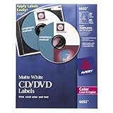 Avery 6692 CD/DVD Labels for Color Lasers, 30-Labels Disc & Spine