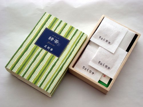 かゆらぎ 緑茶　名刺香　桐箱６入