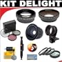 .42x HD Super Wide Angle Fisheye Lens + 2x Digital Telephoto Professional Series Lens + 0.5x Digital Wide Angle Macro Professional Series Lens + +1 +2 +4 +10 Close-Up Macro Filter Set + 3-piece Filter Set + DB ROTH Accessory Kit For The Pentax E70 Digital Camera