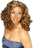 LADIES SEX IN THE CITY HOTTIE BLONDE CURLY FANCY DRESS
